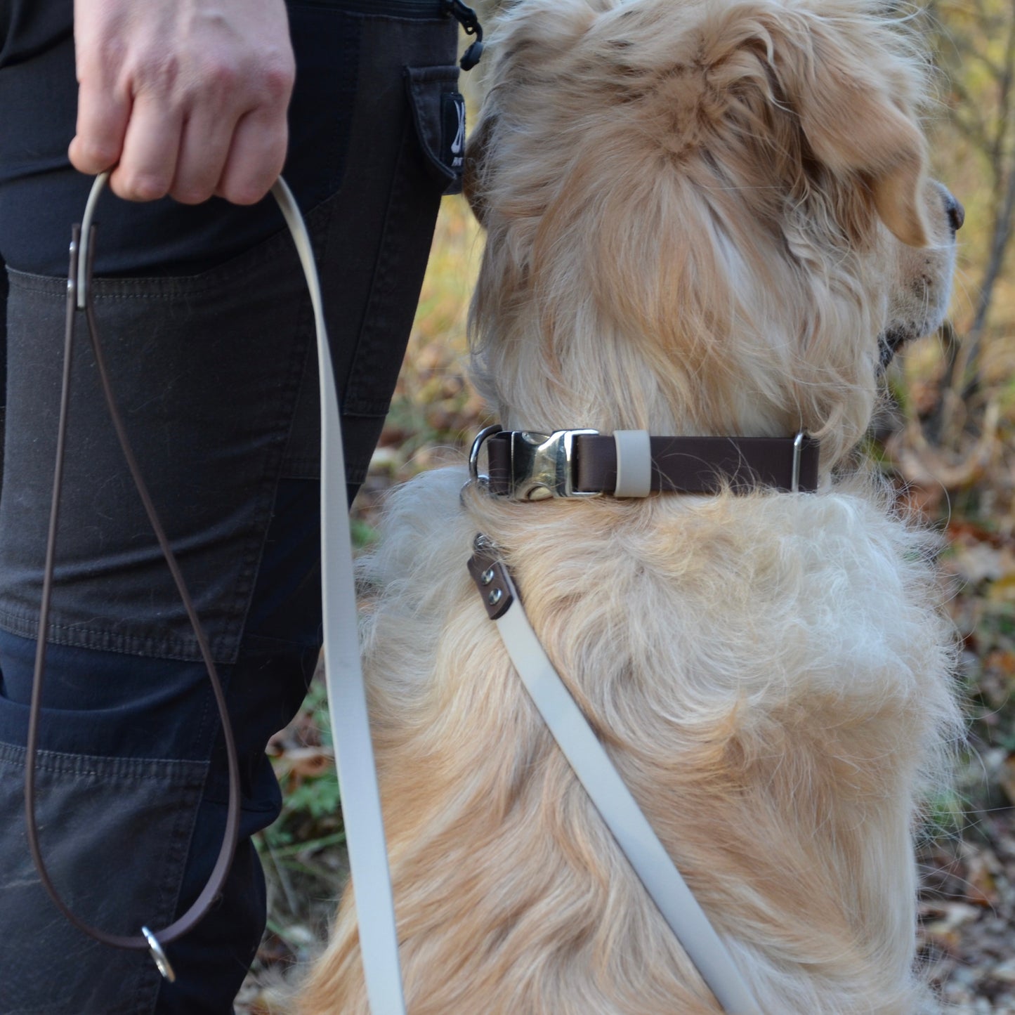 DOLINE - BioThane® Halsband in dunkelbraun