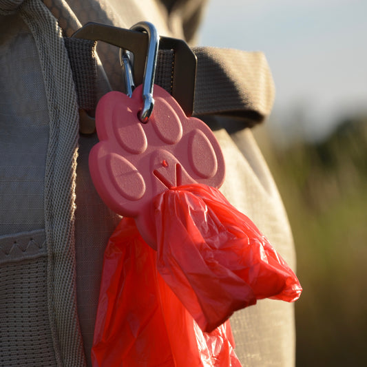 PFOTE Kotbeutelhalter in Pink