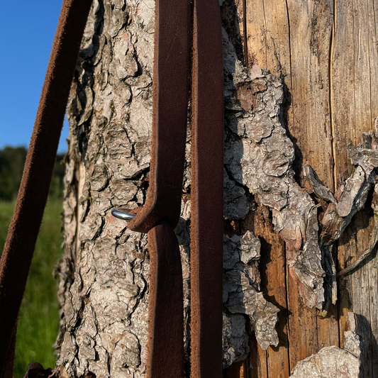 WALDLÄUFER - Fettlederleine in Kastanie