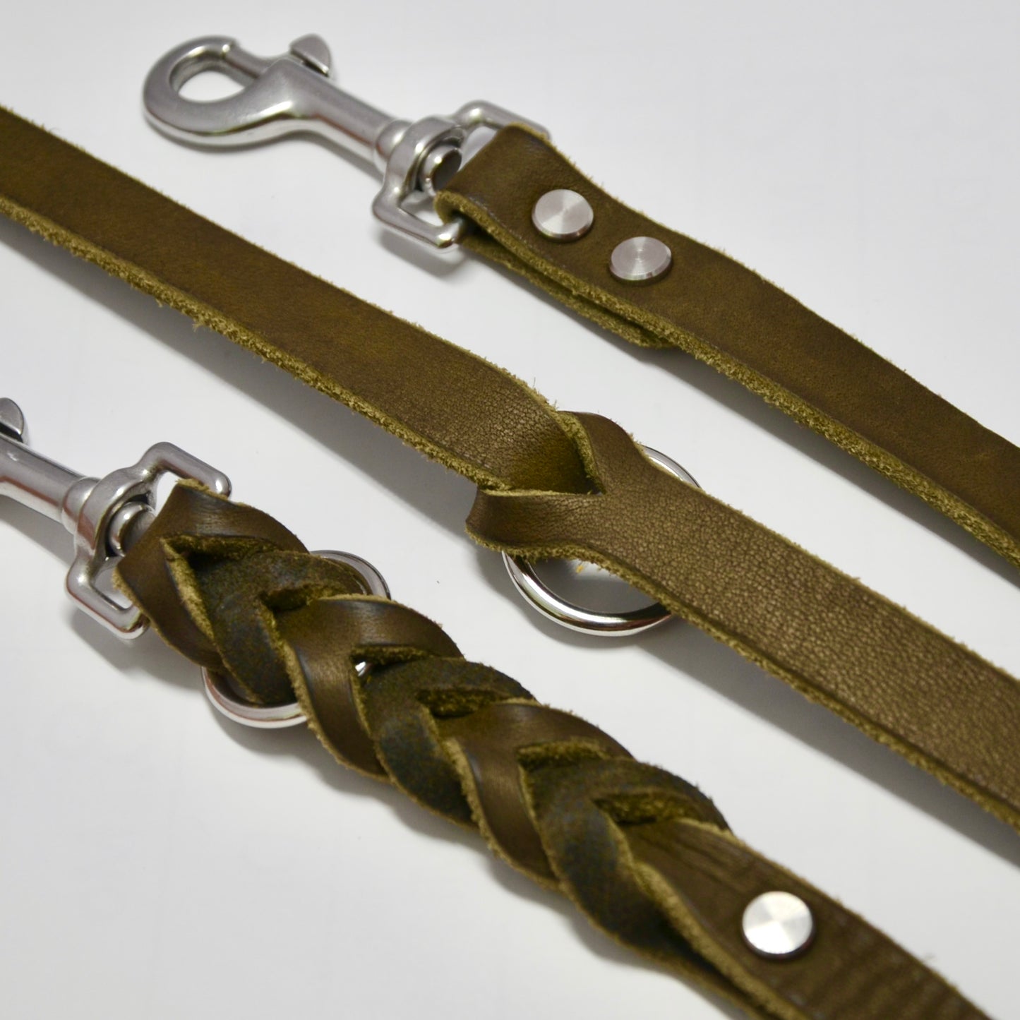 WALDLÄUFER - Fettlederleine in Oliv