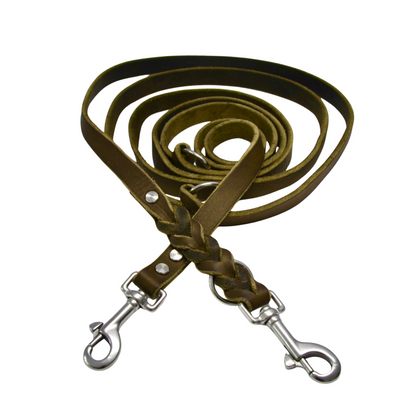 WALDLÄUFER - Fettlederleine in Oliv