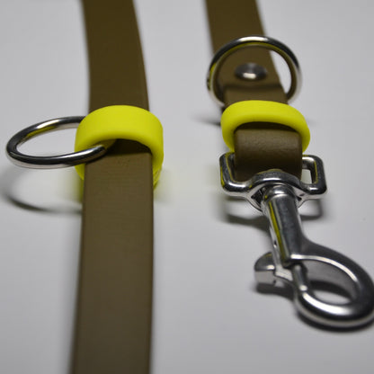 DOLINE - BioThane® Umhängeleine in oliv-grün