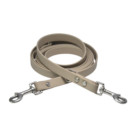 LUNAU - BioThane® Umhängeleine in Taupe