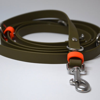 DOLINE - BioThane® Umhängeleine in oliv-grün