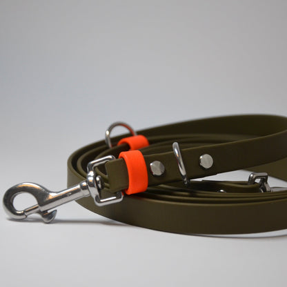 DOLINE - BioThane® Umhängeleine in oliv-grün