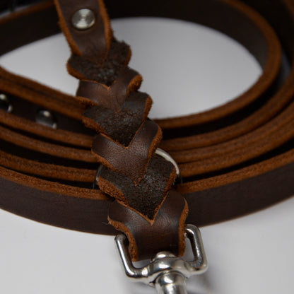 WALDLÄUFER - Fettlederleine in Kastanie