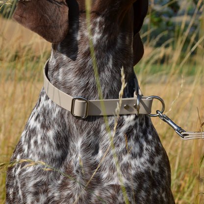 LUNAU - BioThane® Halsband in Taupe