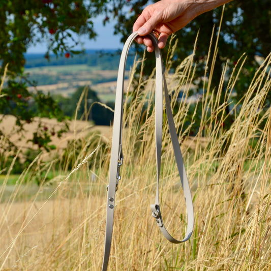 LUNAU - BioThane® Umhängeleine in Taupe