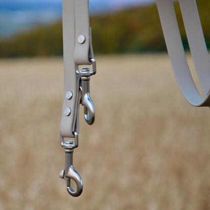 LUNAU - BioThane® Umhängeleine in Taupe