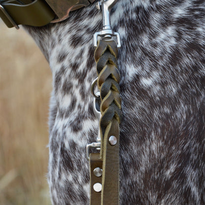 WALDLÄUFER - Fettlederleine in Oliv