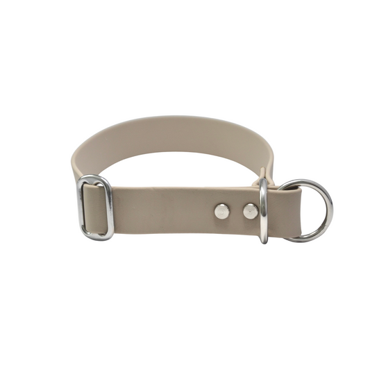 LUNAU - BioThane® Halsband in Taupe