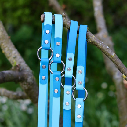 WIESENHÜPFER - BioThane® Umhängeleine in türkis/azur-blau