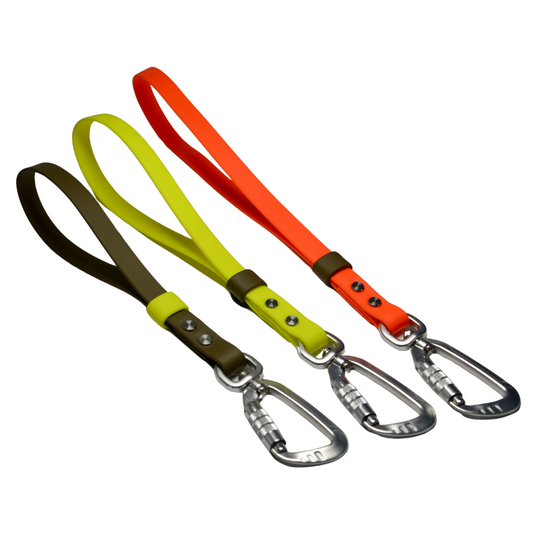 Kurzführer und Schleppleinenhalterung                                        aus BioThane®